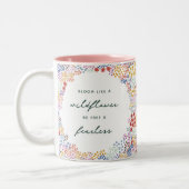 Feld Blume Zweifarbige Tasse (Links)