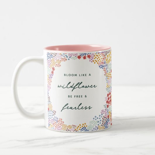 Feld Blume Zweifarbige Tasse (Links)