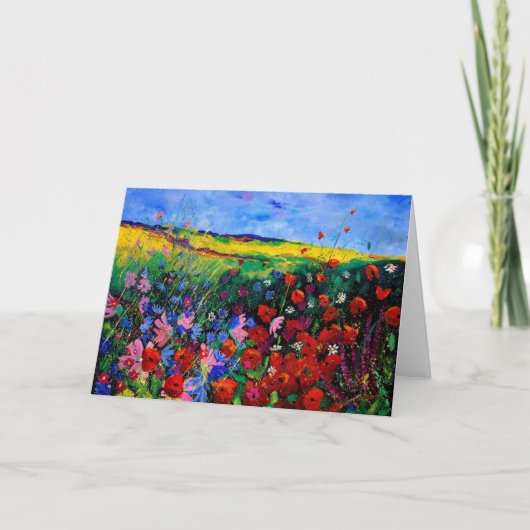 Feld-Blumen 68 Karte (Vorderseite)