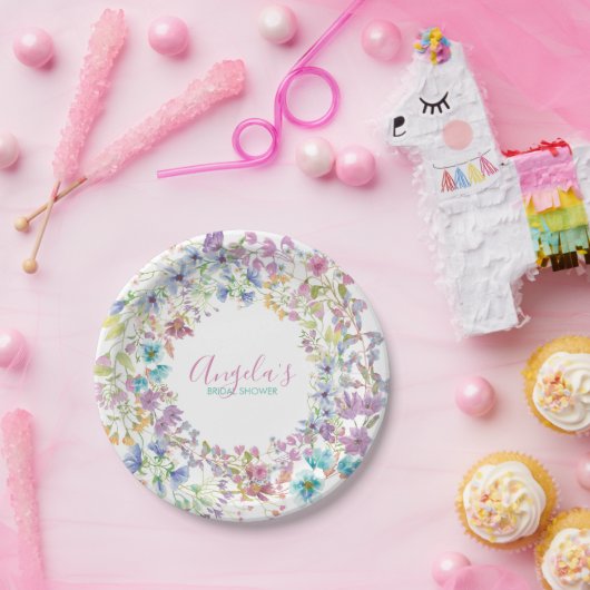 Feld-BlumenBrautparty-Papier-Teller Pappteller (Party)