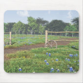 Feld der Bluebonnets-Mausunterlage Mousepad (Vorne)