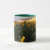 Feld der blühenden Sonnenblumen Tasse (Zentrum)