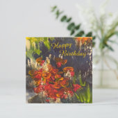 Feld der Blume Geburtstagskarte Dankeskarte (Stehend Vorderseite)