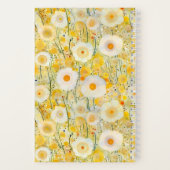 Feld der Blume Gelborange Natur glücklicher Spaß Notizblock (Rückseite)