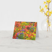 Feld der Blumen-Anmerkungs-Karte Karte (Gelbe Blume)