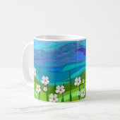 Feld der Blumen Kaffeetasse (Vorderseite Links)