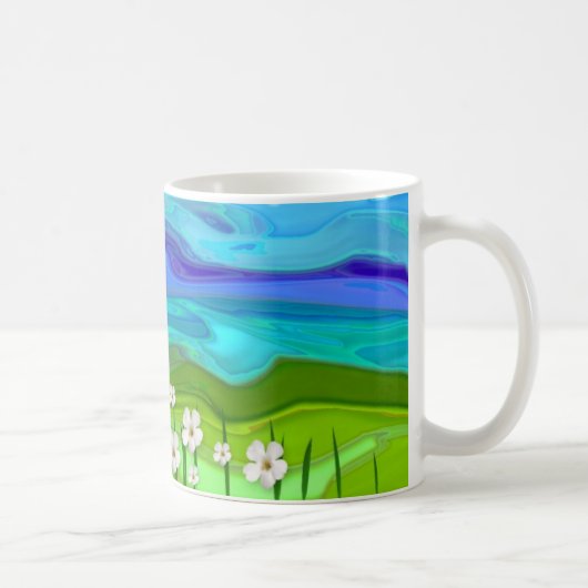 Feld der Blumen Kaffeetasse (Rechts)