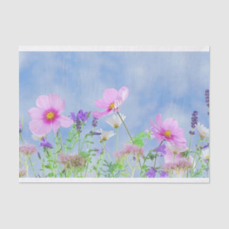 Feld der Blumen Seidenpapier