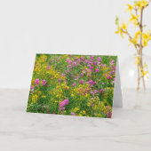 Feld der Blumenwünsche Karte (Gelbe Blume)