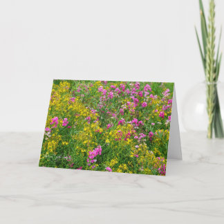 Feld der Blumenwünsche Karte