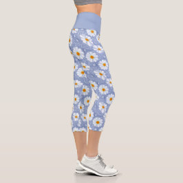 Feld der Daisies Hochwaisted Capris