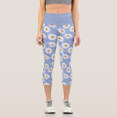 Feld der Daisies Hochwaisted Capris (Vorderseite)