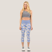 Feld der Daisies Hochwaisted Capris (Vorderseite)