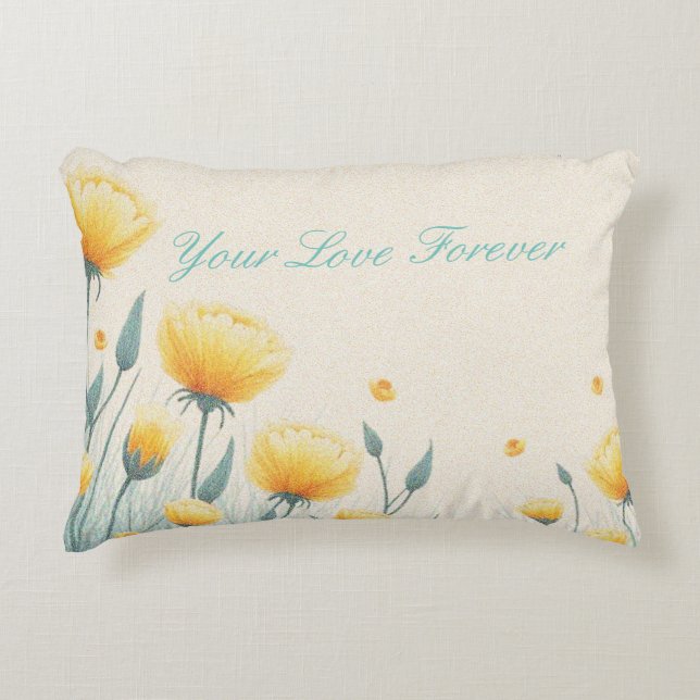 Feld der endlosen Liebe Dekokissen (Vorderseite)