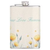 Feld der endlosen Liebe Flachmann (Vorderseite)