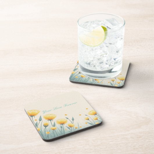 Feld der endlosen Liebe Getränkeuntersetzer (Rechte Seite)