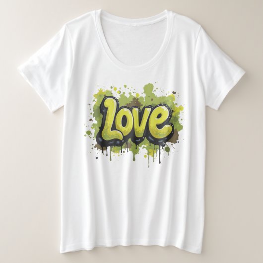 Feld der endlosen Liebe Große Größe T-Shirt (Design vorne)