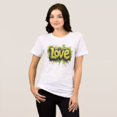 Feld der endlosen Liebe Tri-Blend Shirt (Vorderseite voll)