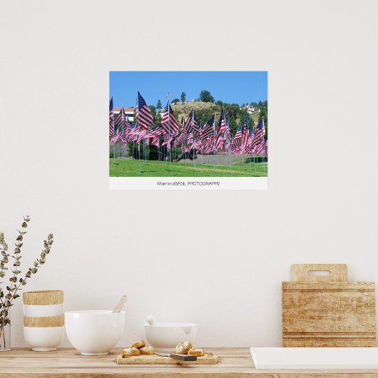 Feld der Flaggen Poster! Poster (Küche)