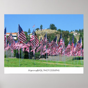Feld der Flaggen Poster! Poster