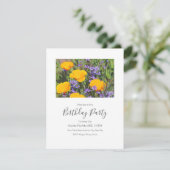 "Feld der Frühlingsblumen" Einladung (Stehend Vorderseite)