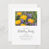 "Feld der Frühlingsblumen" Einladung (Vorne/Hinten)