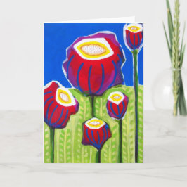 "Feld der Funky Blumen " Karte