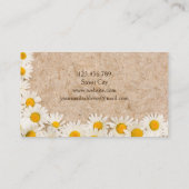 Feld der Gänseblümchen Visitenkarte (Rückseite)