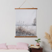 Feld der Gräser Farbe Wasserfarbe Druck Wandteppich Mit Holzrahmen (Schlafzimmer)