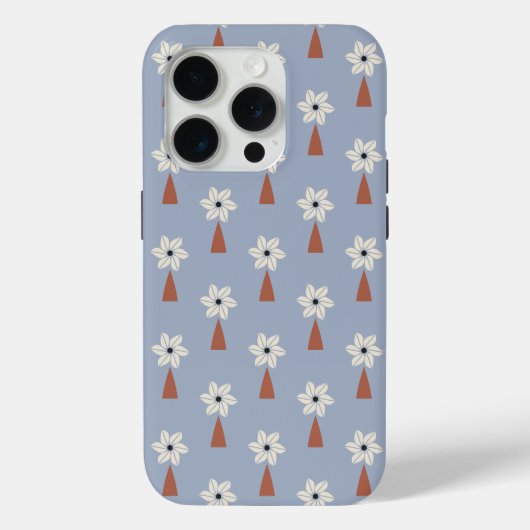 Feld der grauen Blumen Case-Mate iPhone Hülle (Rückseite)