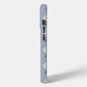 Feld der grauen Blumen Case-Mate iPhone Hülle (Rückseite / Links)