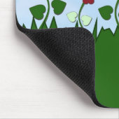 Feld der Herz-Blumen Mousepad (Ecke)