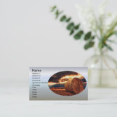 Feld der Heu-Ballen Visitenkarte (Stehend Vorderseite)