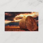 Feld der Heu-Ballen Visitenkarte (Rückseite)