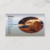 Feld der Heu-Ballen Visitenkarte (Vorderseite)