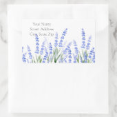 Feld der Lavendel 2 Rechteckiger Aufkleber (Tasche)