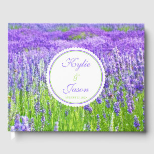 Feld der Lavender Blume Hochzeitshaus Gästebuch