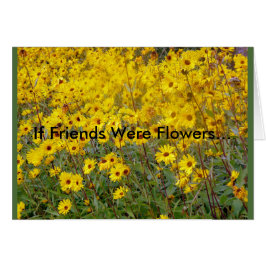 Feld der lebendigen gelben Blumen Freundschaft