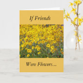 Feld der lebendigen gelben Blumen Freundschaft Karte (Gelbe Blume)