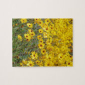 Feld der lebhaften gelben Blumen Puzzle (Horizontal)