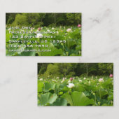 Feld der Lotusblumen Visitenkarte (Vorne/Hinten)
