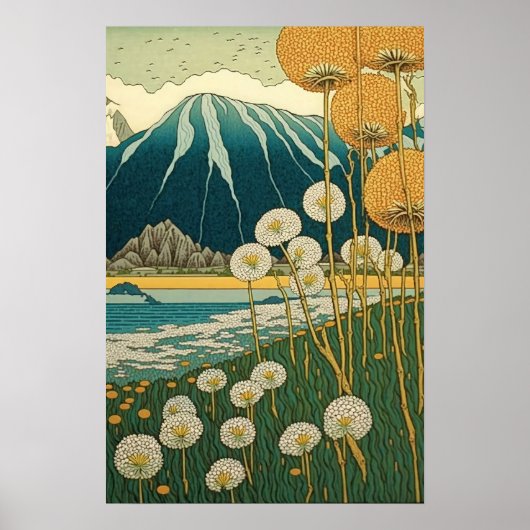 Feld der Lüster Japanische Kunst Poster (Vorne)