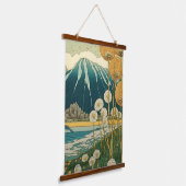 Feld der Lüster Japanische Kunst Wandteppich Mit Holzrahmen (Gewinkelt)