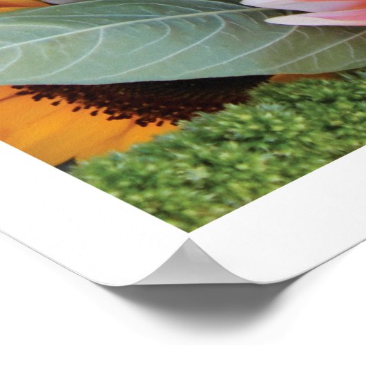 Feld der mehrfarbigen Blume, Poster (Ecke)