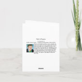 Feld der Mohnblumen-Anmerkungs-Karte Karte (Rückseite)