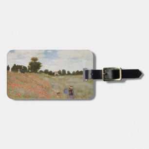 Feld der Mohnblumen Claude Monet Gepäckanhänger