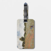 Feld der Mohnblumen Claude Monet Gepäckanhänger (Rückseite vertikal)