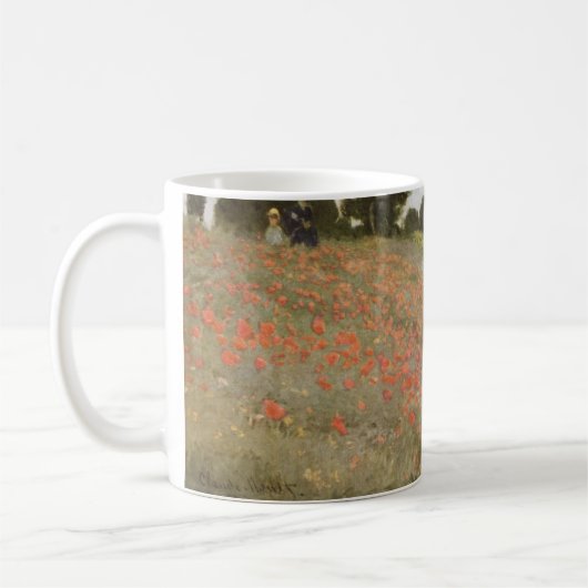 Feld der Mohnblumen Claude Monet Kaffeetasse (Links)