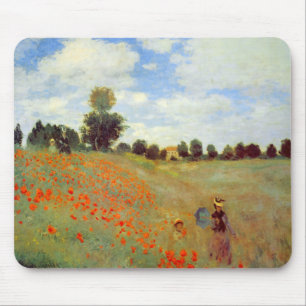 Feld der Mohnblumen, Claude Monet Mousepad