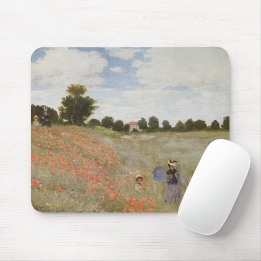 Feld der Mohnblumen Claude Monet Mousepad (Mit Mouse)